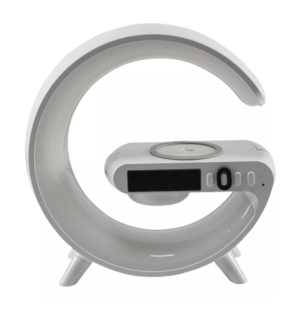 Lámpara de sonido Bluetooth G-speaker, cargador de inducción RGB de 10 W, color blanco - Imagen 3