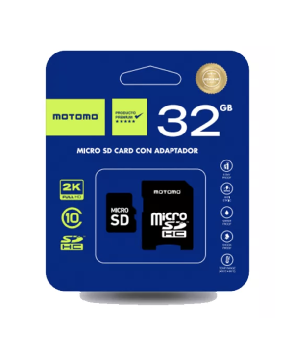 Memoria Micro SD Motomo 32 Gb Clase 10