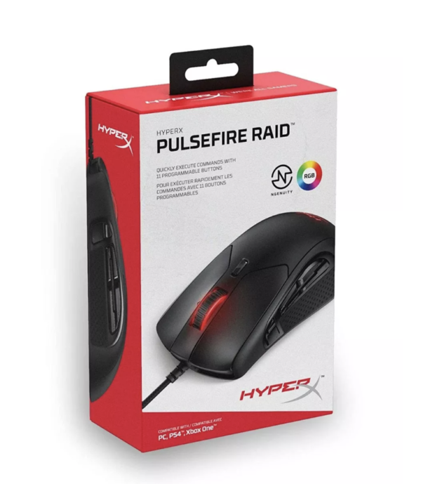 Mouse Gamer HyperX Pulsefire Raid Negro - Imagen 2