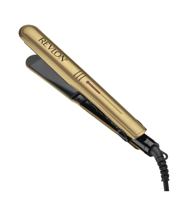 Plancha De Pelo De Ceramica Revlon Color Dorado