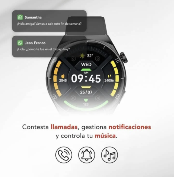 Reloj Inteligente Aiwa Aiwatch AWSAM05BB - Imagen 2