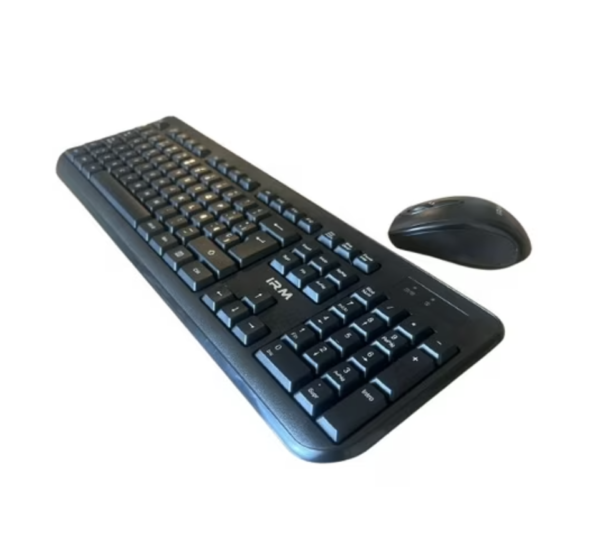 Teclado y Mouse Inalámbrico IRM KM01 Negro