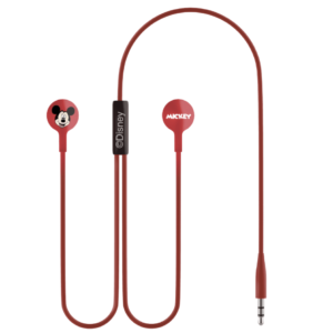 Audífonos Manos Libres Disney Mickey Rojo